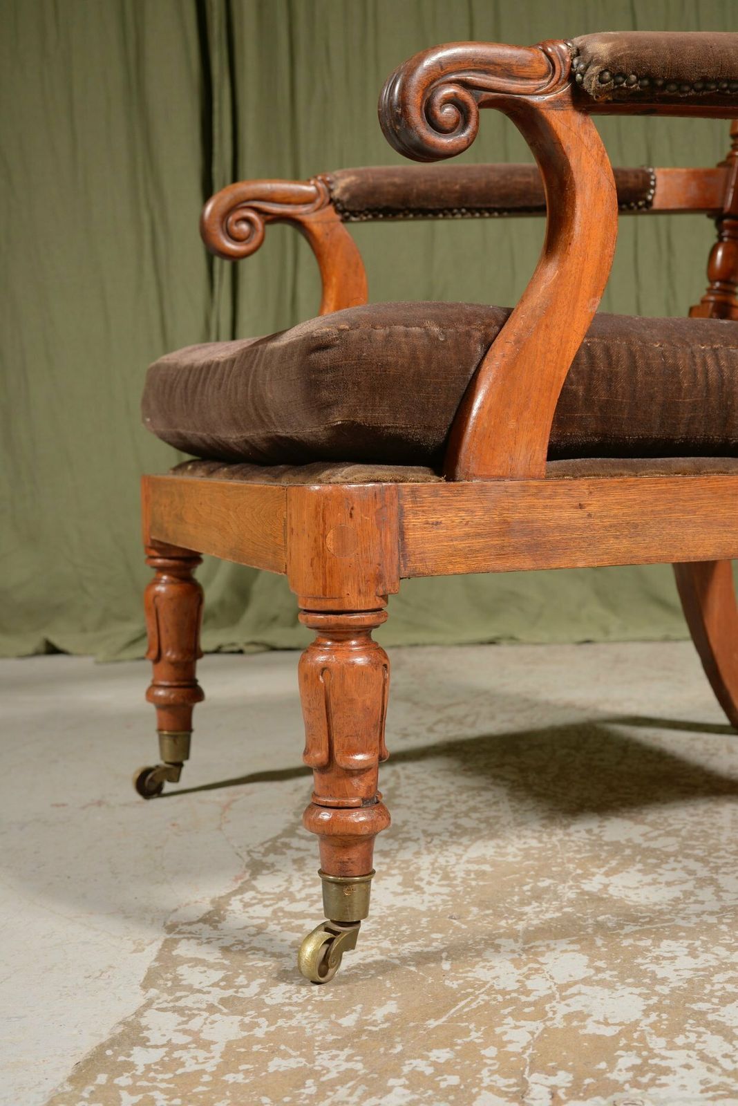 A William IV Mahogany Open Armchair In The Manner Of Gillows   C.1830 photo buy