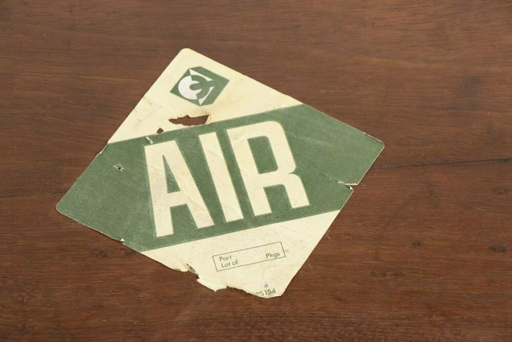 Air Cargo Packing Crate In East African Mahogany C.1970s photo buy