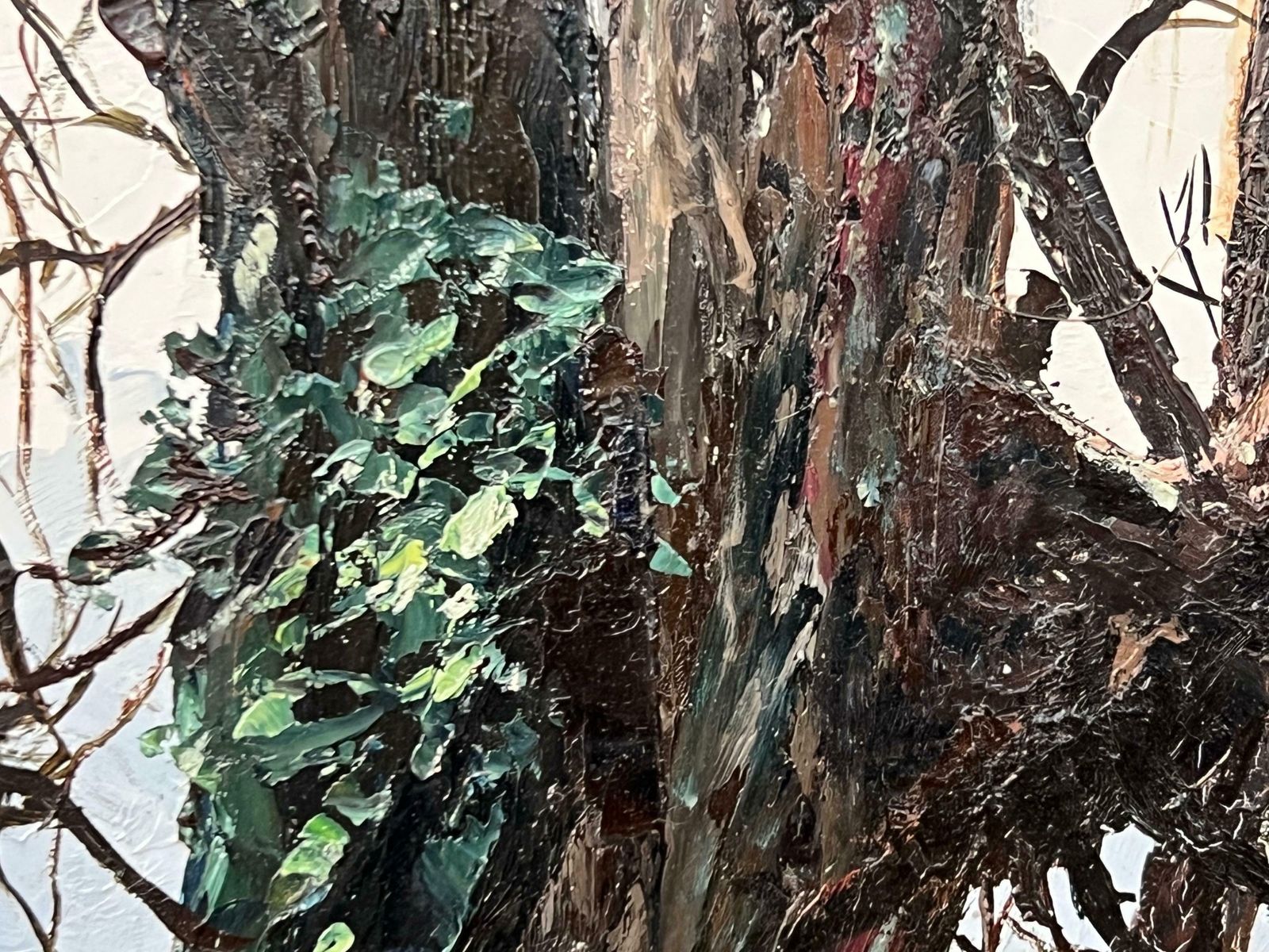 Arthur Terry Blamires Oil Painting Of Tree Over A River In Yorkshire Dales By British Landscape Artist  1989 Circa photo vintage