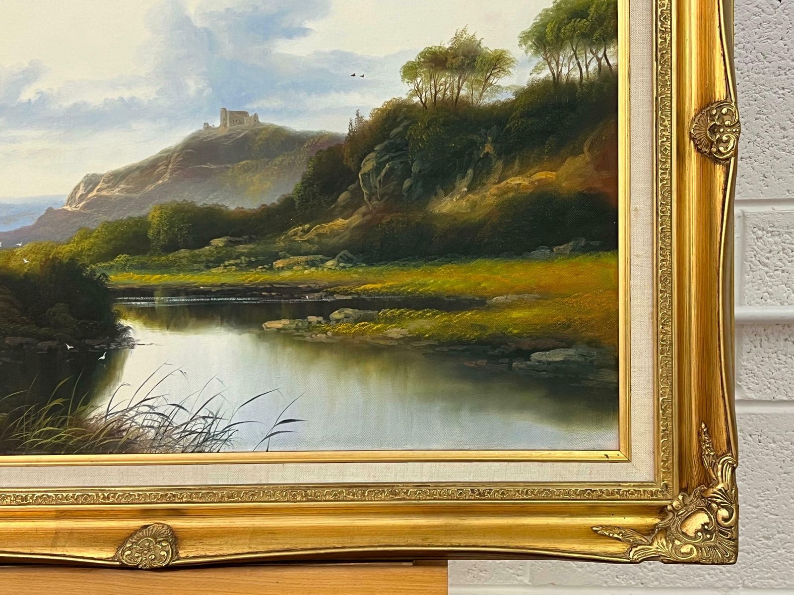 photo furniture Andrew Grant Kurtis Mountain Lake In Spring Oil Painting Of The Scottish Highlands By British Artist 1980 Circa