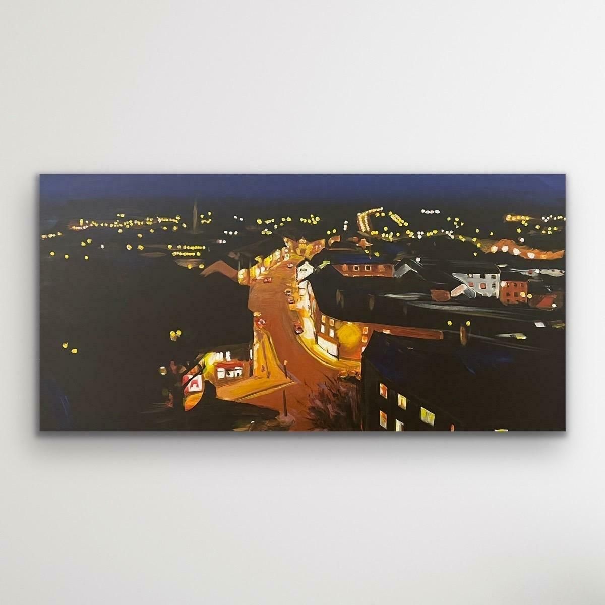 Angela Wakefield View From Clitheroe Castle In The Ribble Valley Of Lancashire By British Artist 2008 photo furniture