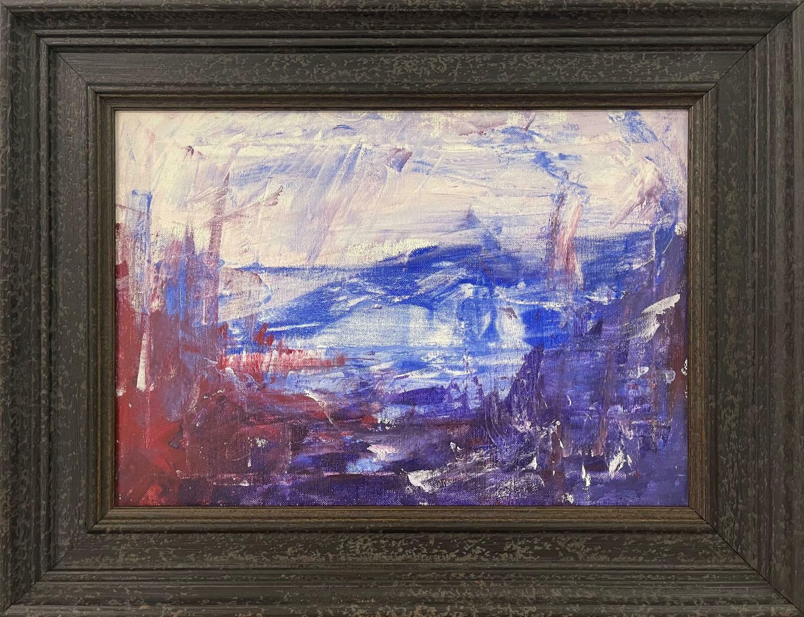 Angela Wakefield Blue Mountain Abstract Expressionist Painting By Contemporary British Artist  2001