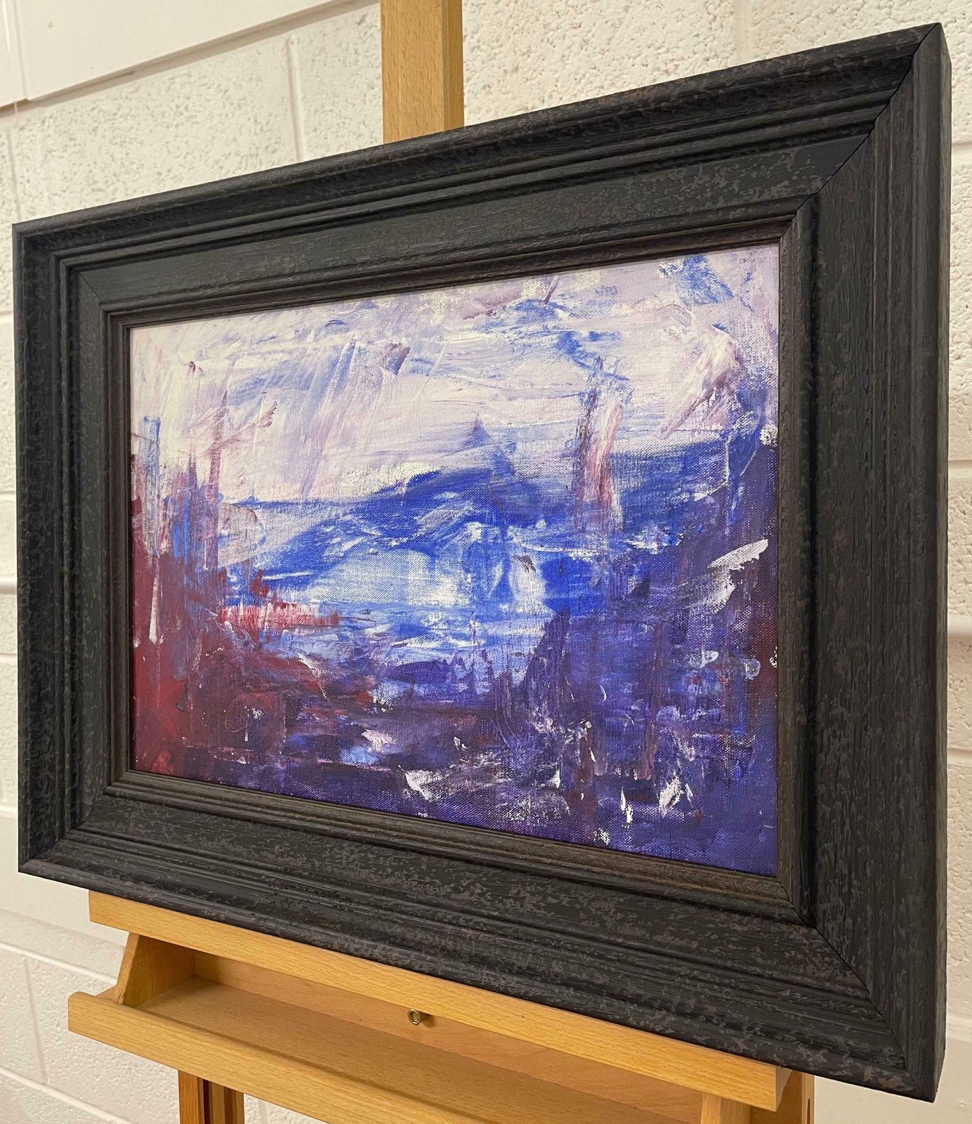 Angela Wakefield Blue Mountain Abstract Expressionist Painting By Contemporary British Artist  2001 photo Art