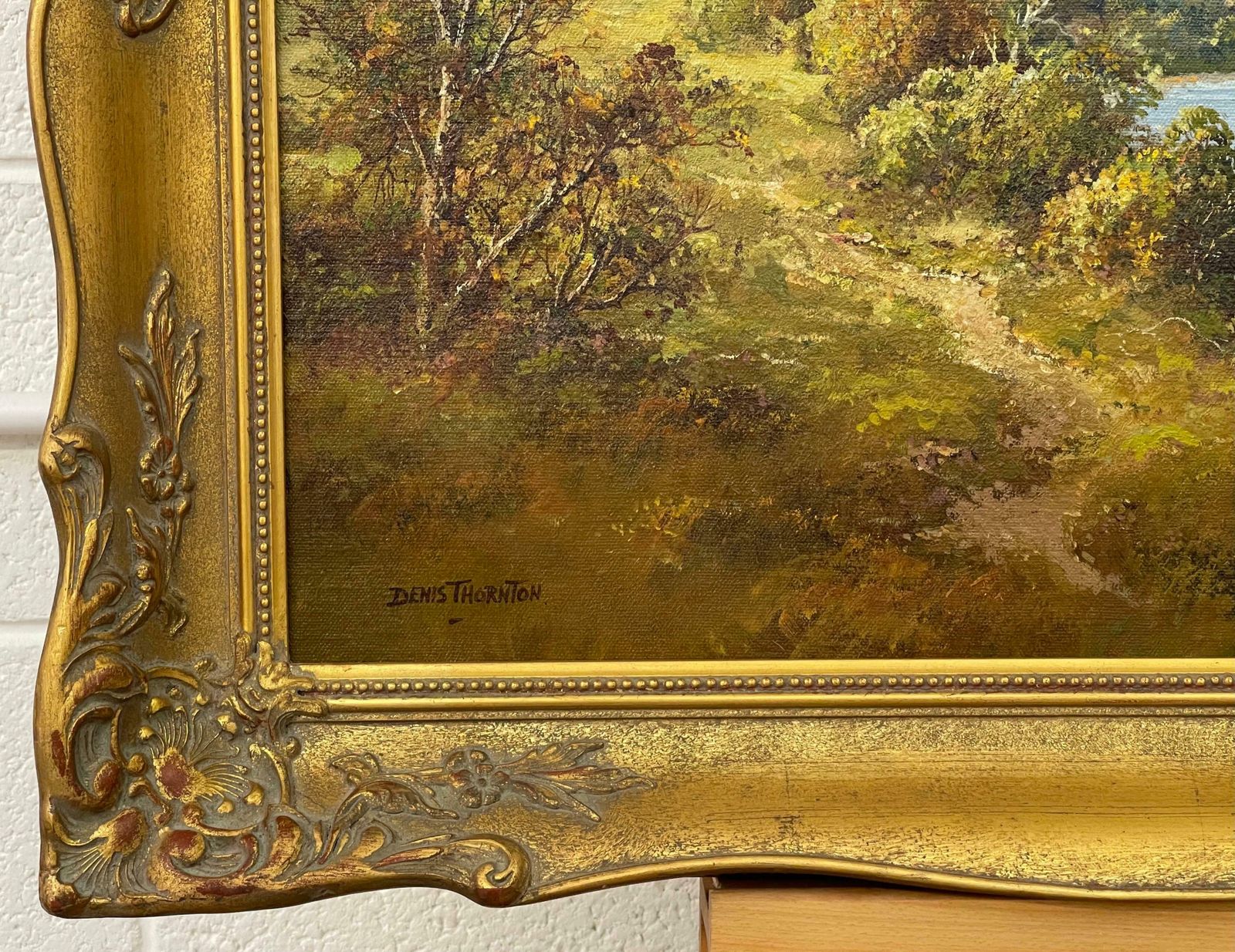 photo for sale Denis Thornton Original Post War Painting Of Mournes From Duldrum Ireland By Modern Artist  1980 Circa