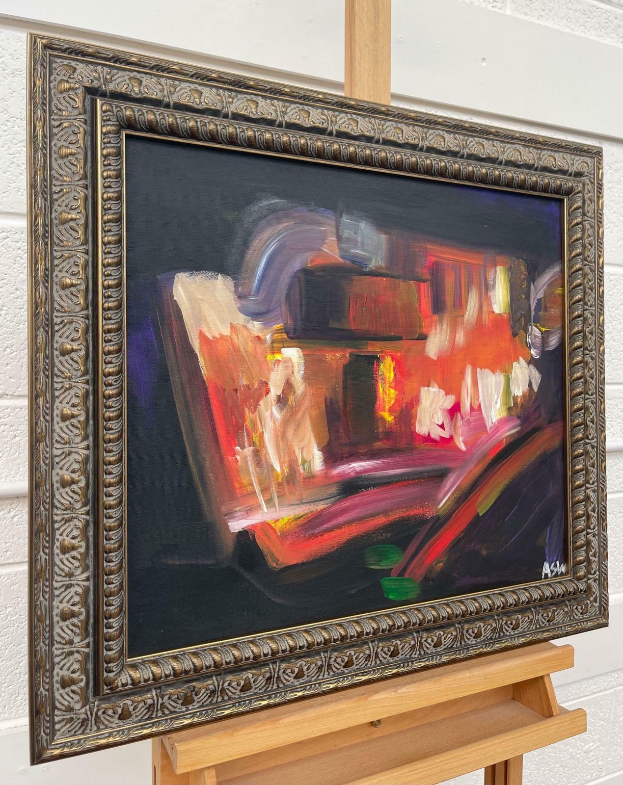 Angela Wakefield City Drive Abstract Expressionist Painting By Leading British Urban Artist  1999 photo Art