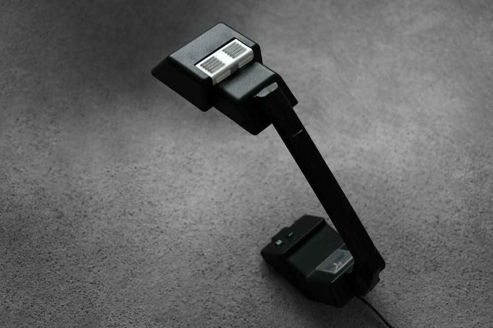 Polish Modern Desk Lamp With Clock By Wojciech Dybek For Polamp Pułtusk, 1987 photo for sale