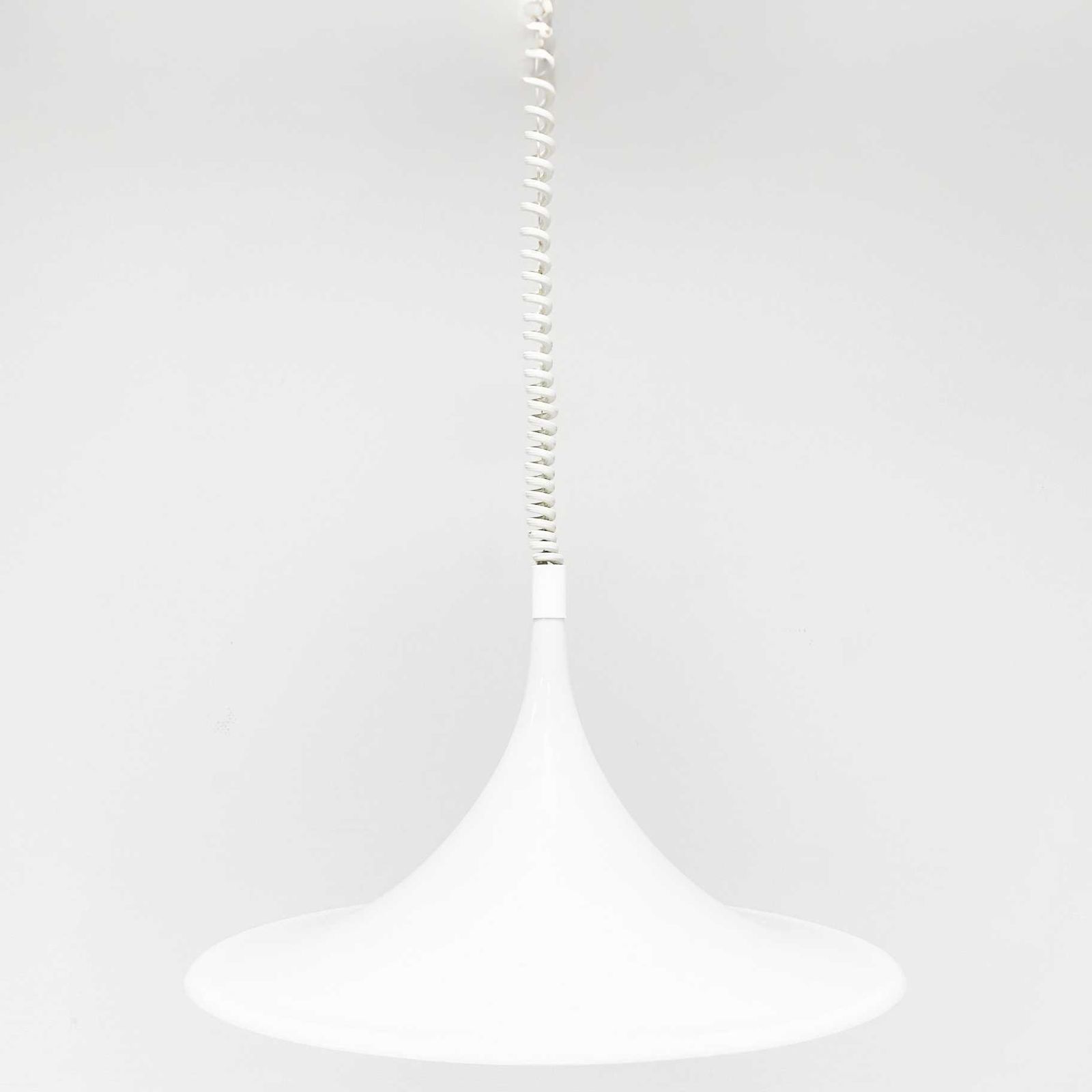 Vintage Trompetlamp Heksenhoed Dijkstra Wit