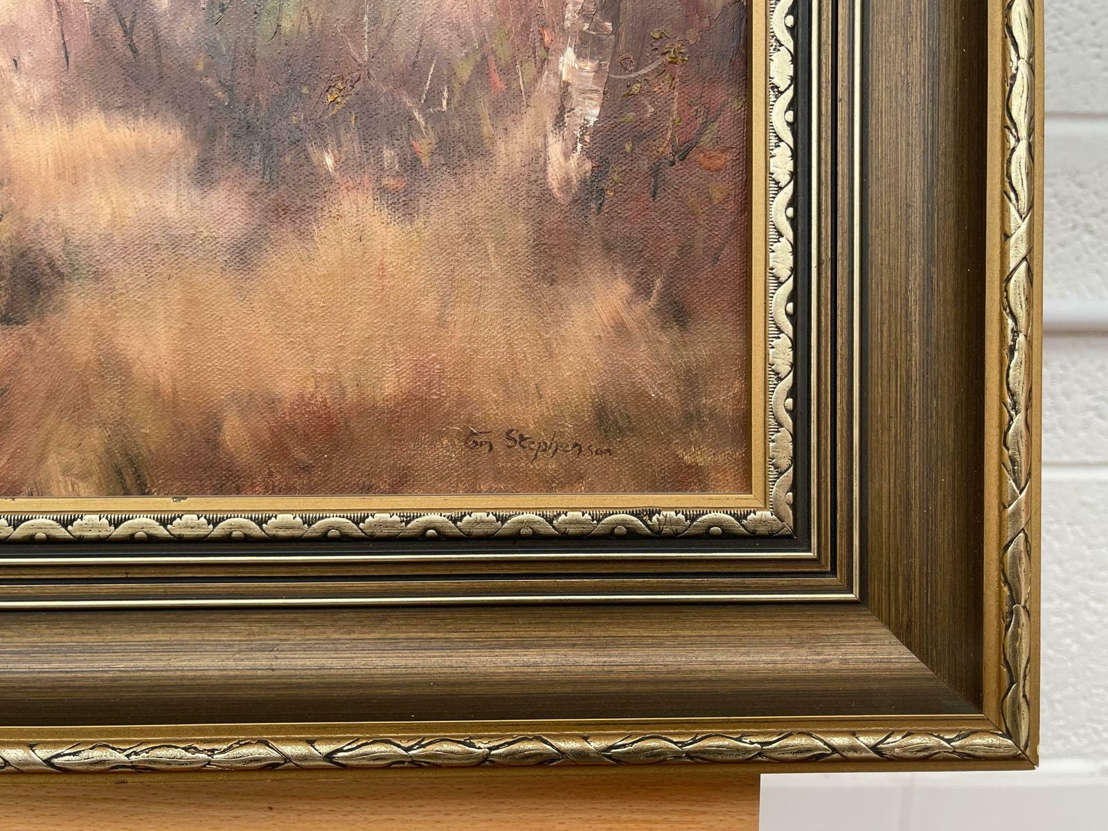 Tom Stephenson Oil Painting Of River Landscape In Ireland Countryside By Modern Irish Artist 1984 photo vinterior