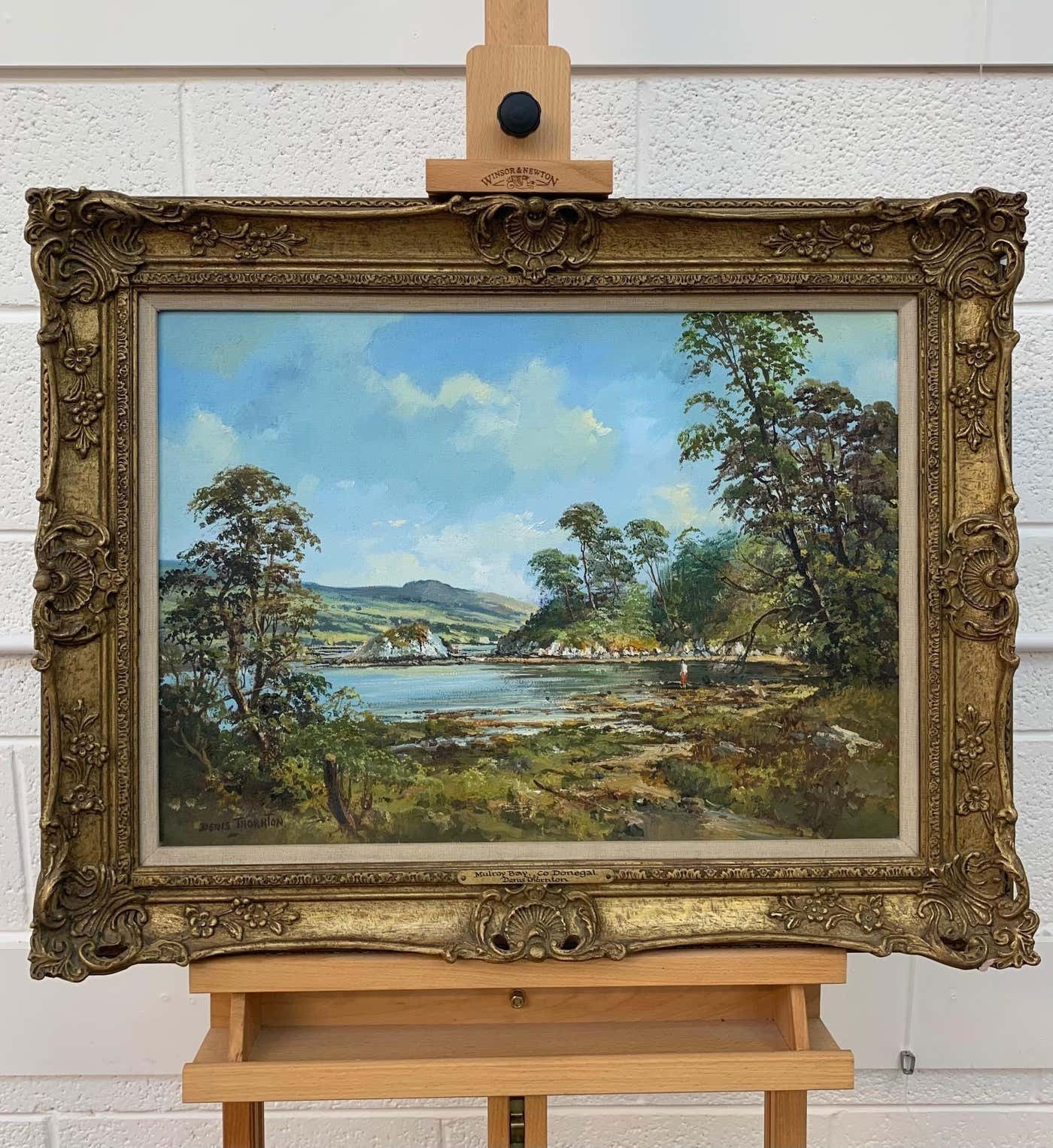 Denis Thornton Original Post War Oil Painting Of Mulroy Bay Donegal Ireland By Irish Artist 1980 Circa photo Art