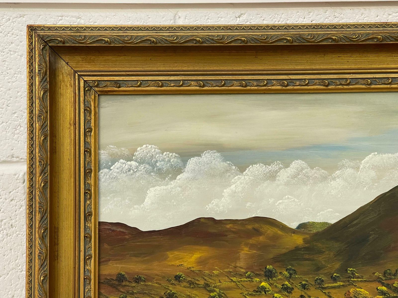 Patrick O'neill Oil Painting Of Camlough Lake In Northern Ireland By 20th Century Modern Artist 1985 Circa photo vintage