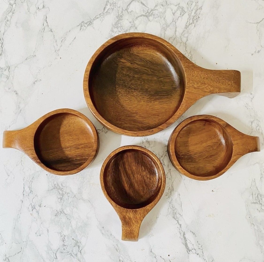 Danish Design Teak Wooden Bowls Set photo furniture