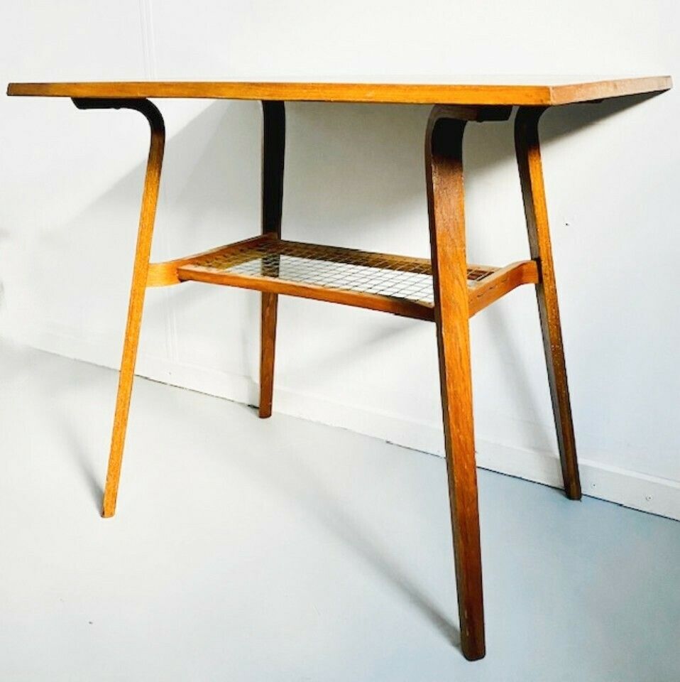 Vintage Danish Design Tv Table Midcentury Side Table Drevopodnik Holešov. photo buy