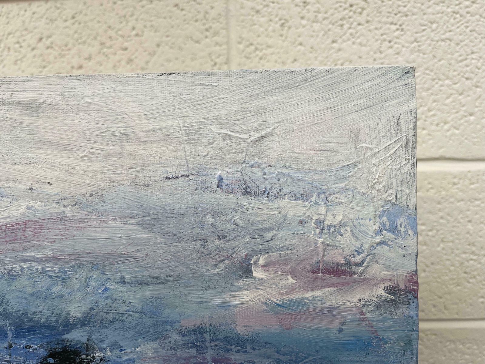 photo buy Angela Wakefield Man On The Hill Original Painting "Contemplation" By Contemporary British Artist 2005
