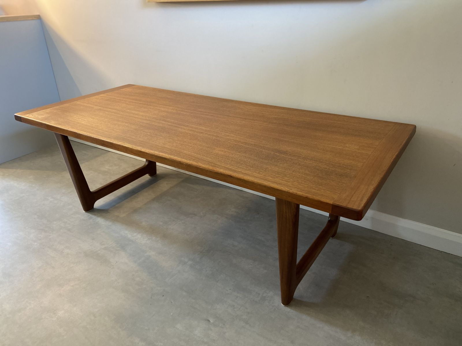 Mid Century Large Coffee Table ‘Gms’ Made In Norway In 1960. Folding Legs. photo 1500.0