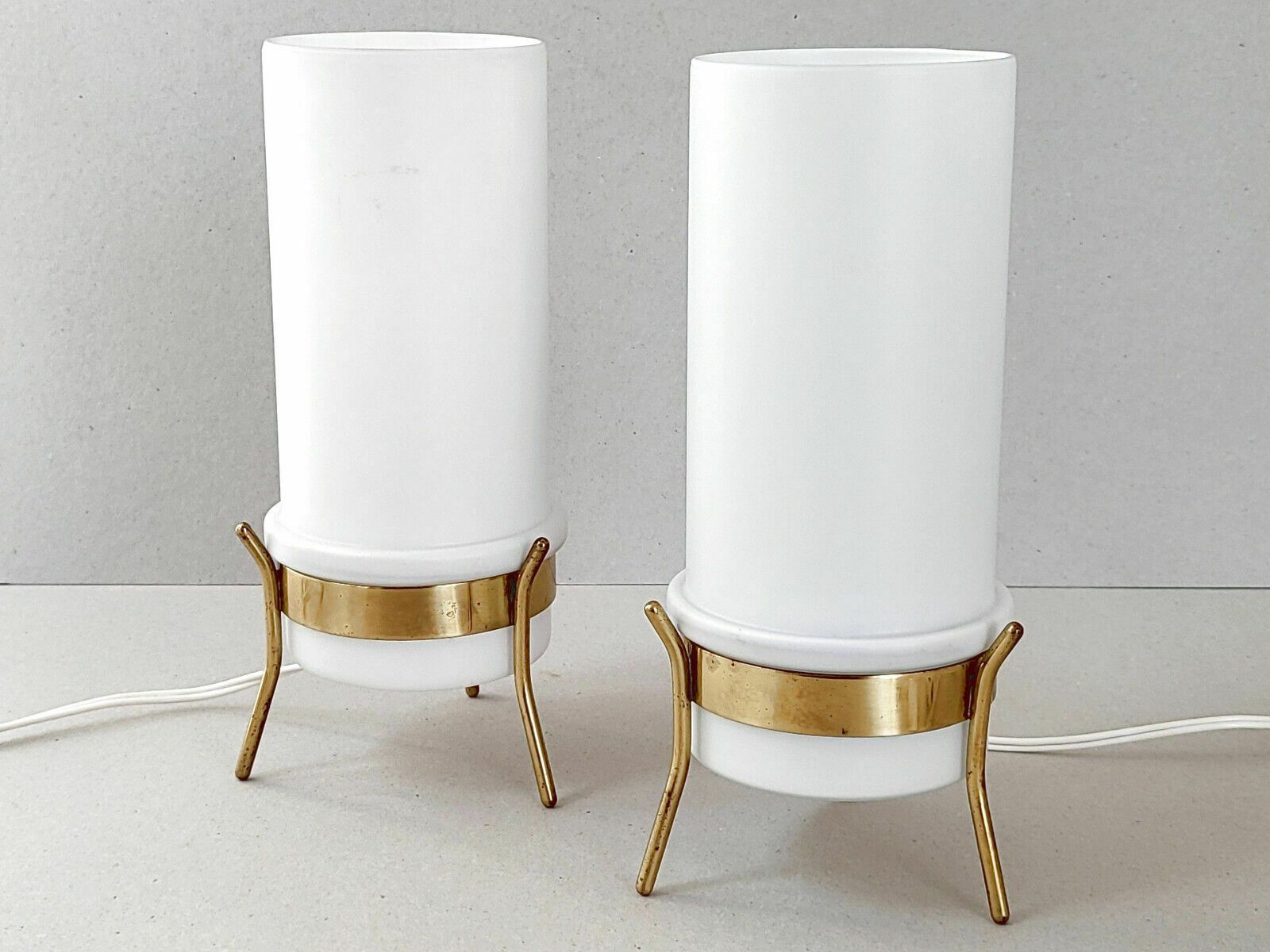 photo furniture Pair Of Vintage Tripod Lamps 1950 Parscot Dlg Rene Jean Caillette Rockabilly