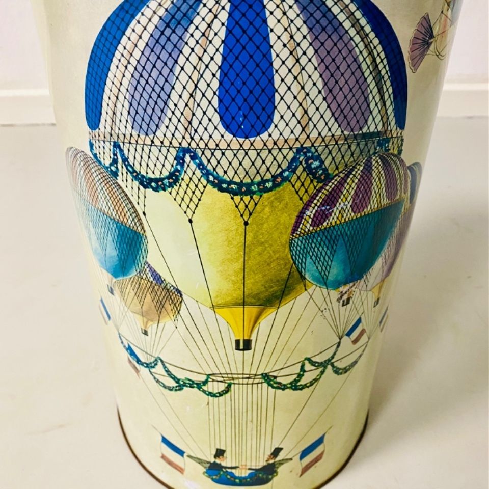 Vintage Xxl Piero Fornasetti Balloon Festival Bewaarblik / Prullenbak Ca. Jaren 1960, Made In Italy photo Woonaccessoires