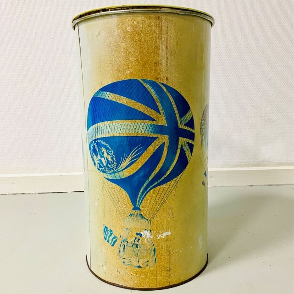 Vintage Xxl Piero Fornasetti Balloon Festival Bewaarblik / Prullenbak Ca. Jaren 1960, Made In Italy photo vinterior