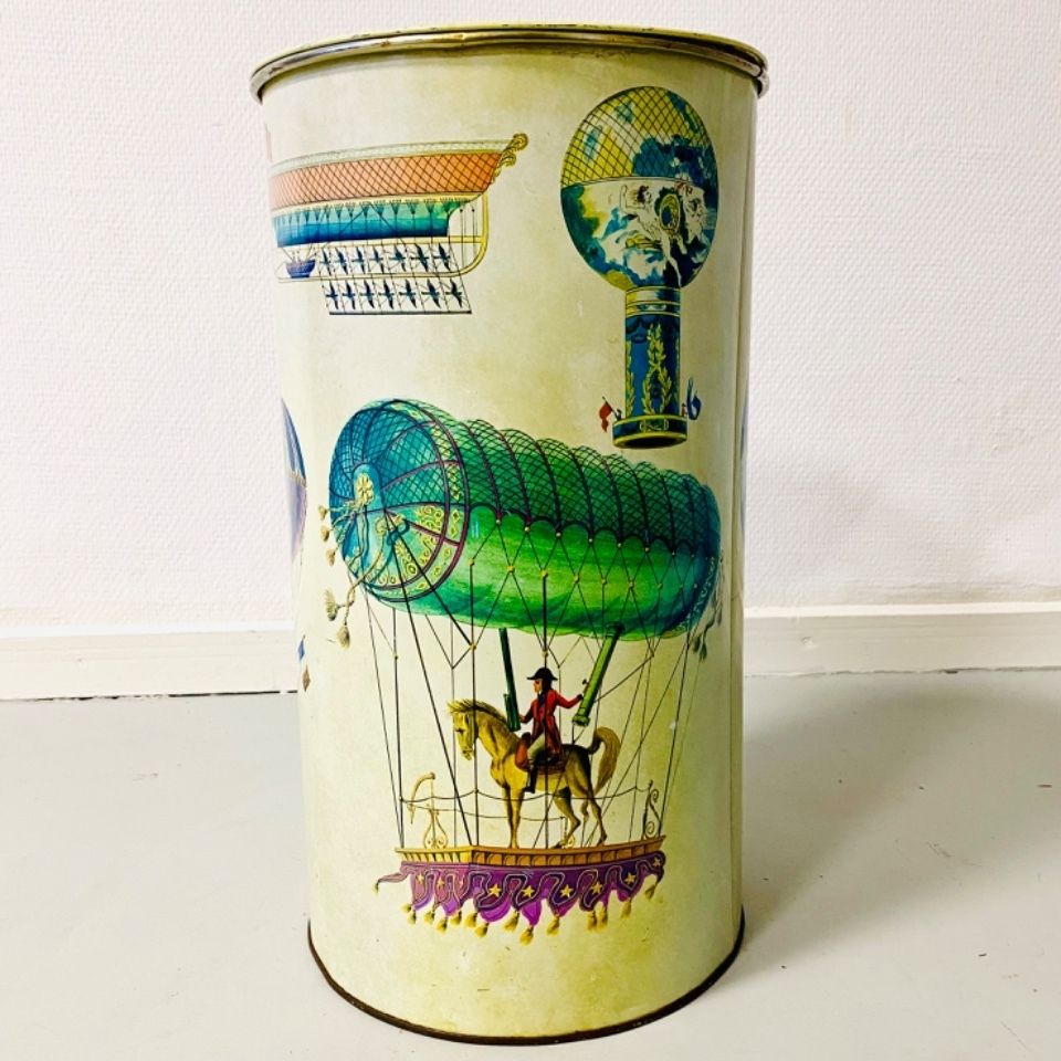 Vintage Xxl Piero Fornasetti Balloon Festival Bewaarblik / Prullenbak Ca. Jaren 1960, Made In Italy photo buy