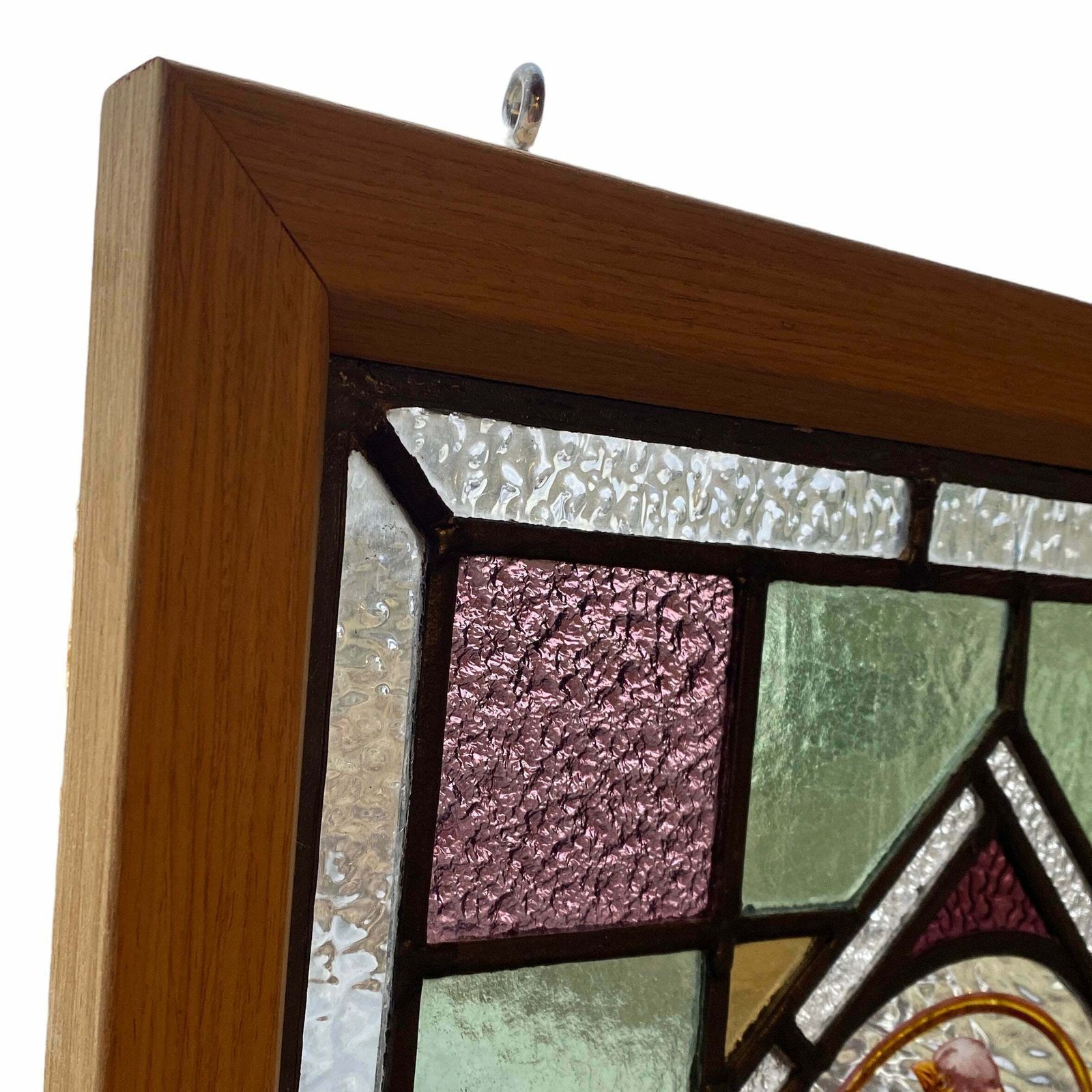 Victorian English Leaded Stained Glass Birds Flowers #1 photo 550.0