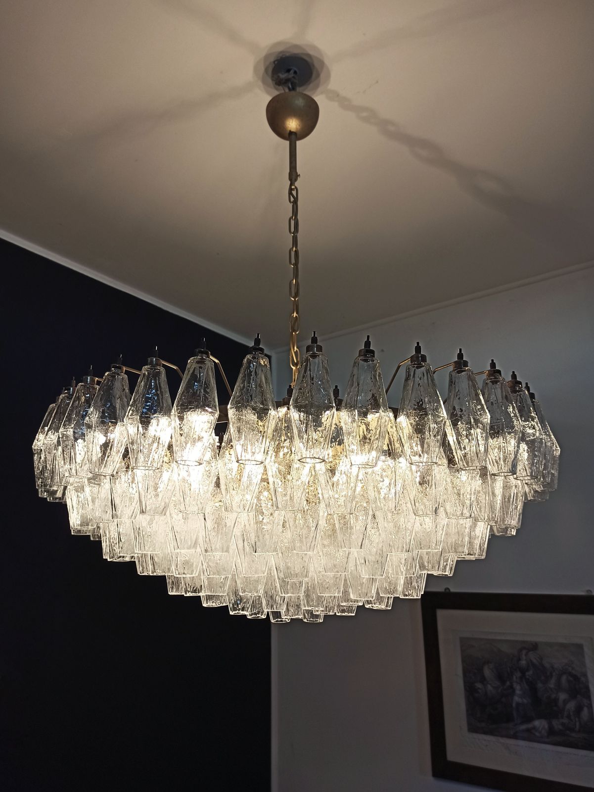 photo furniture Amazing Murano Glass Candelier   185 Poliedri