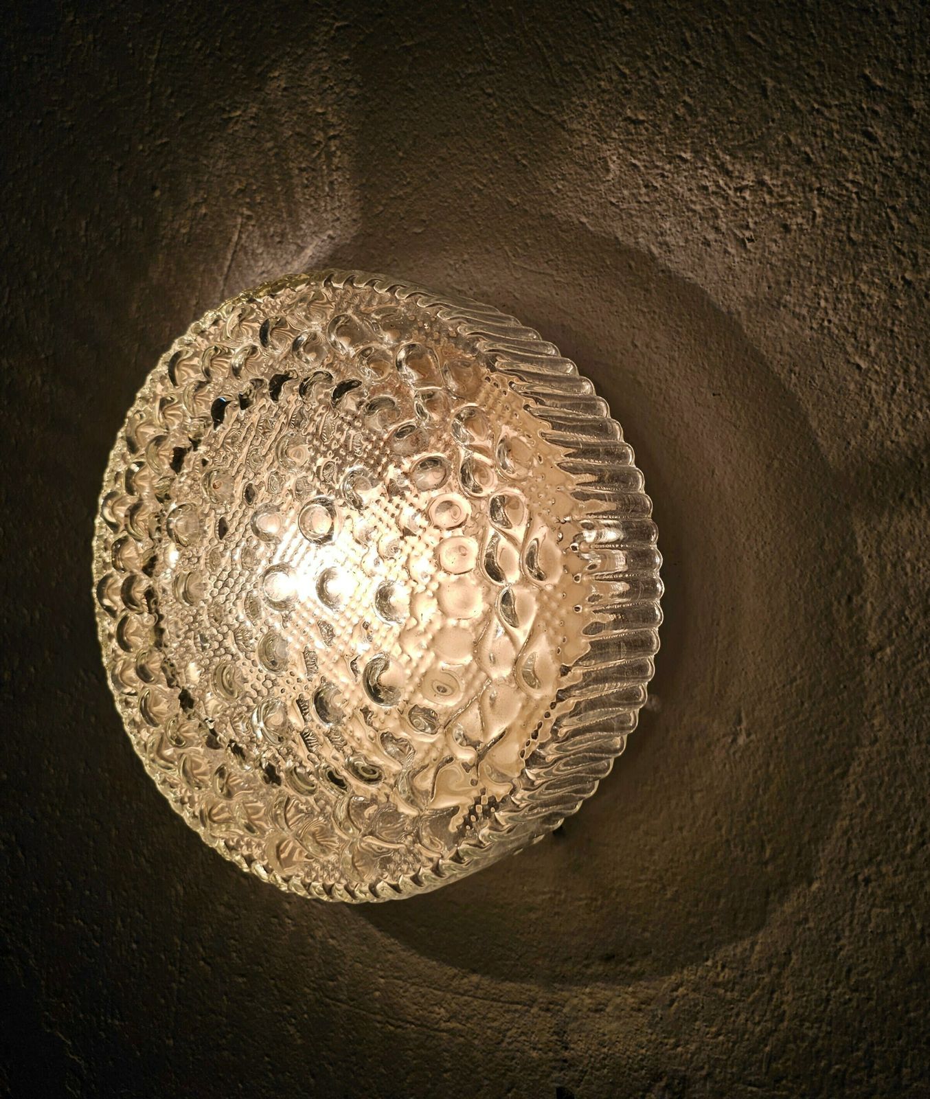 Mid Century Modern Bubble Glass Flush Mount By Motoko Ishii For Staff / Made In Germany In 1960s photo 495.0
