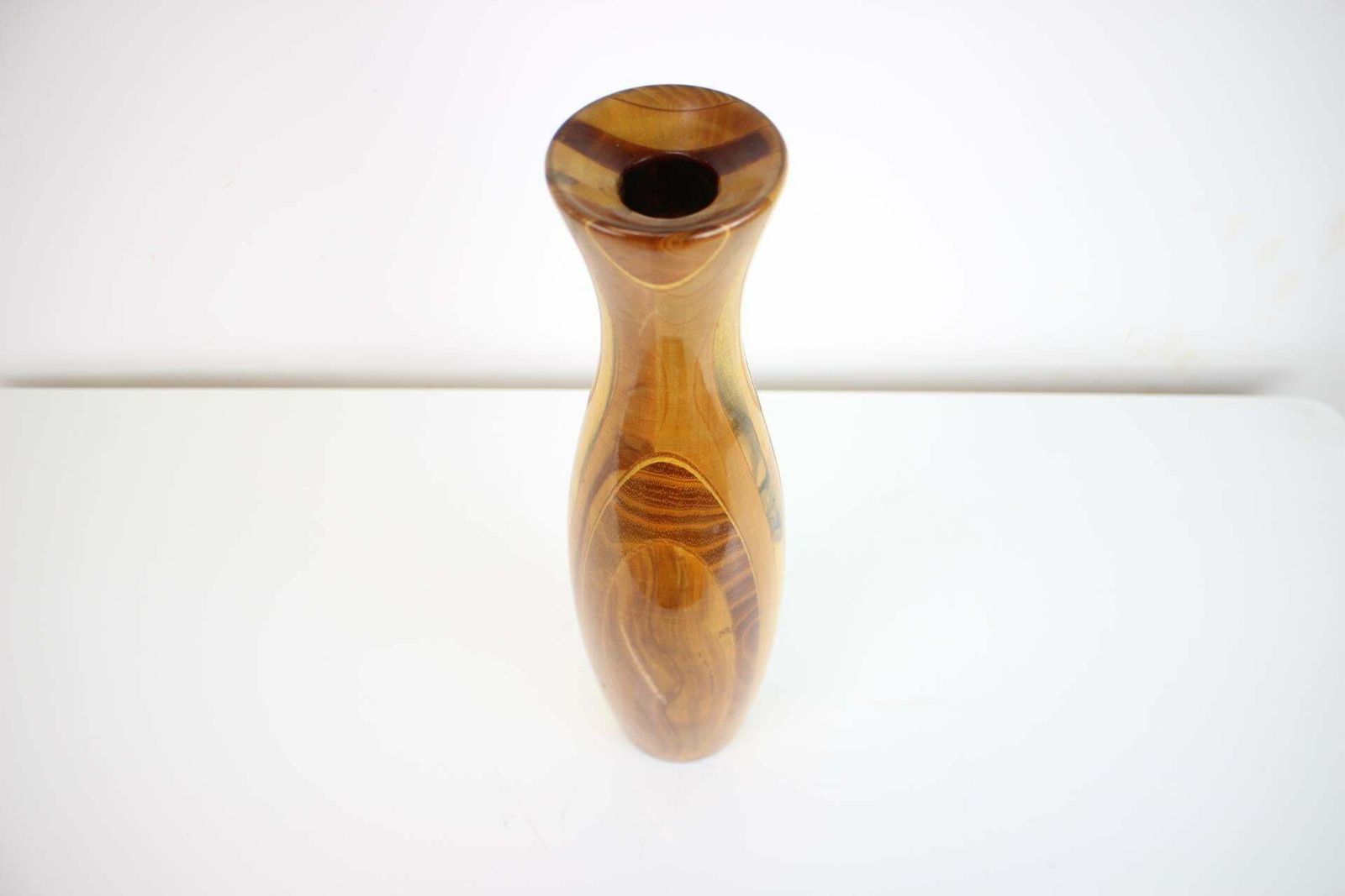 1970s Wooden Vase, Czechoslovakia photo buy
