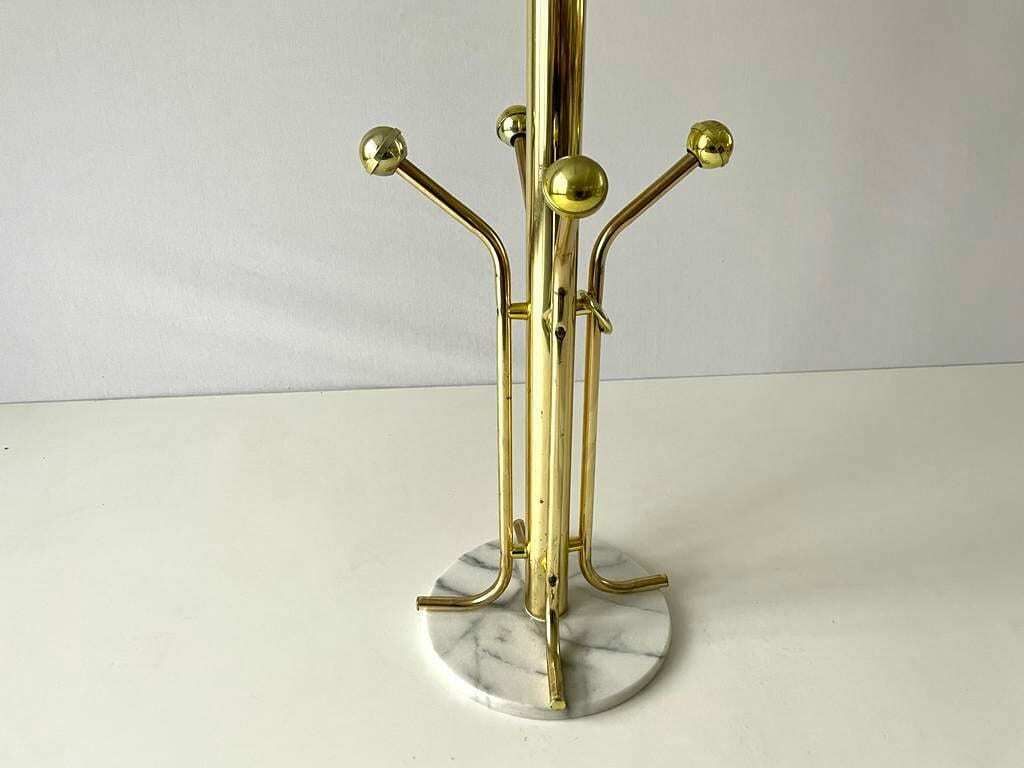 Standing Coat Stand With Marble Base, 1960s photo vinterior