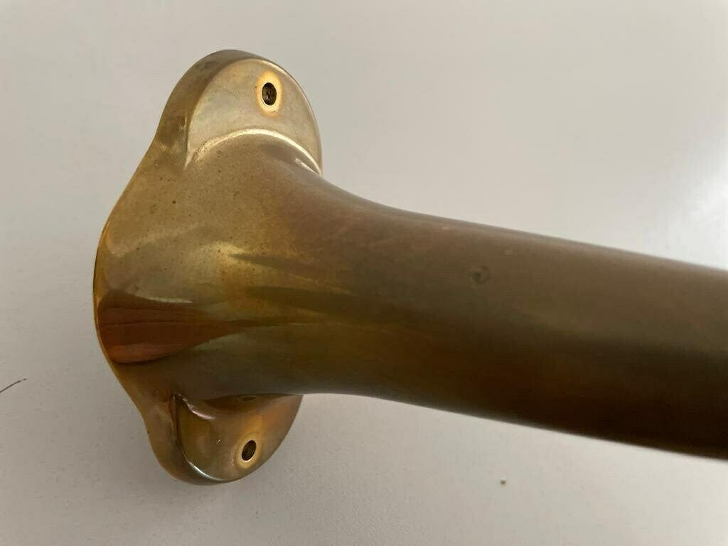 photo for sale Wonderful Brass And Glass Pair Of Iconic Ship Wall Lamps, 1960s, Germany