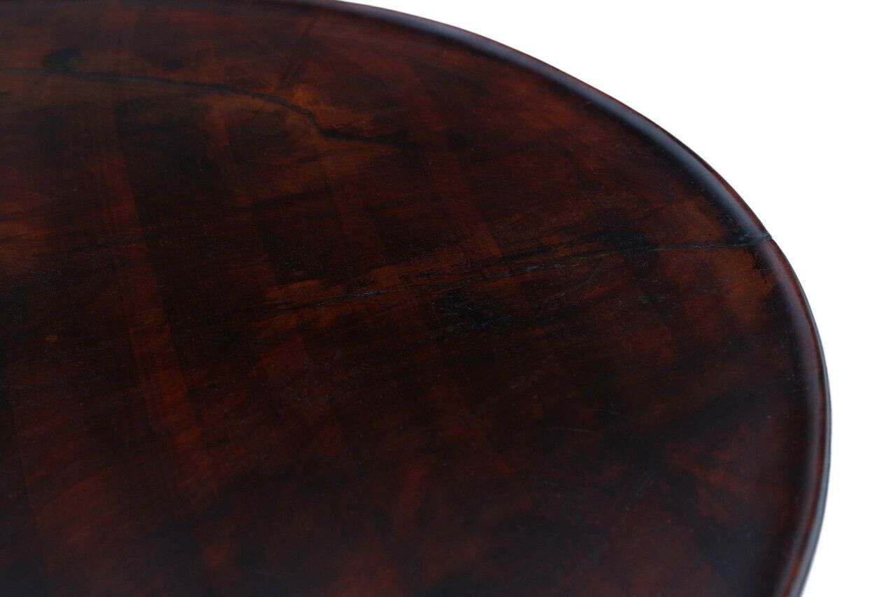 18th Century Georgian Mahogany Tilt Top Birdcage Supper Table For Side Wine photo Furniture