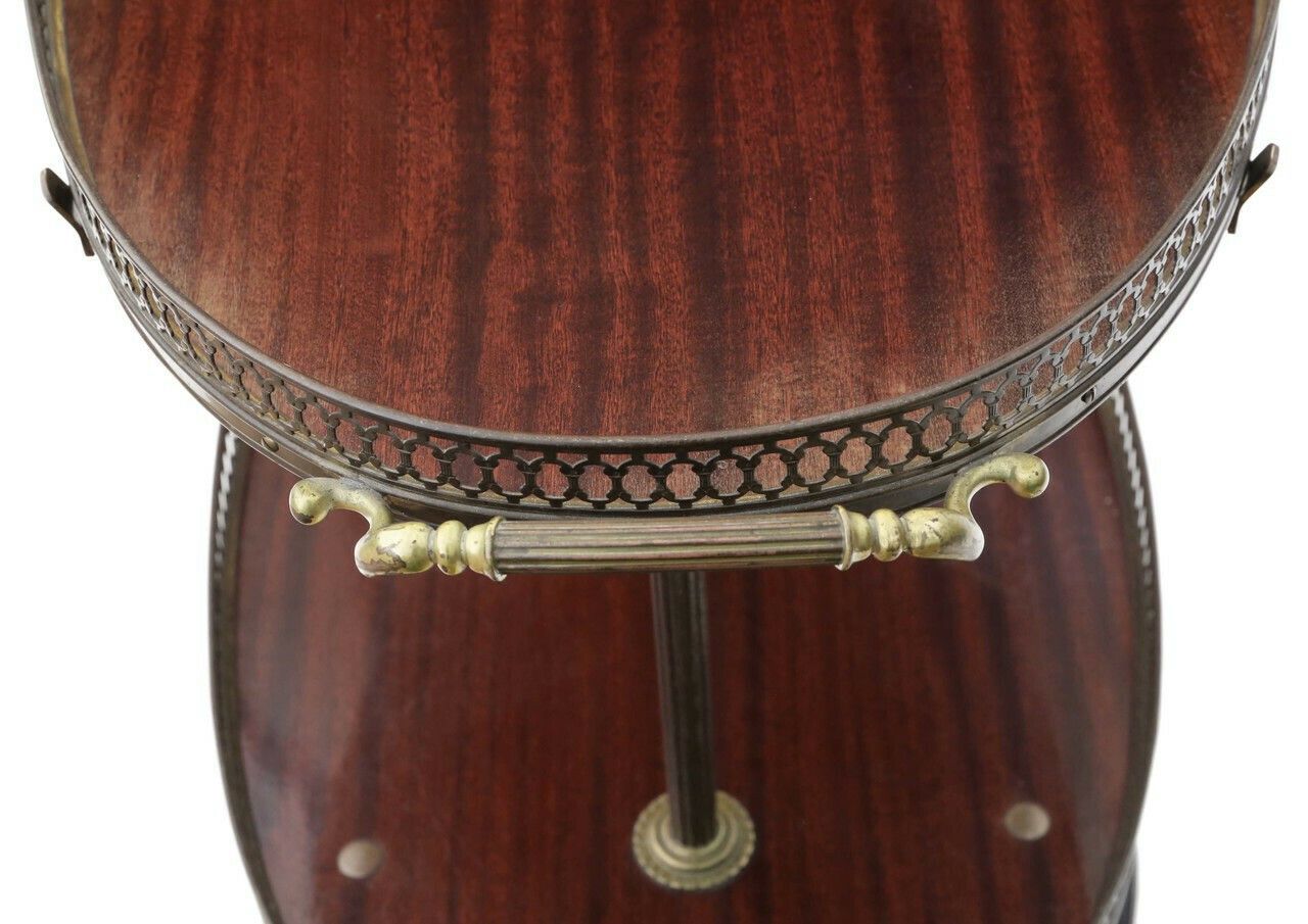 Art Deco Mahogany Drinks Trolley And Cake Serving Table Of Antique Quality photo vinterior