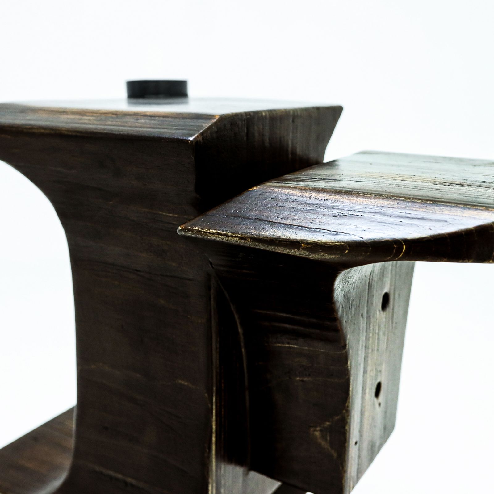 photo buy Brutalist Wooden And Glass Dining Table By Nerone, Giovanni Ceccarelli, Co Founder Gruppo Np2