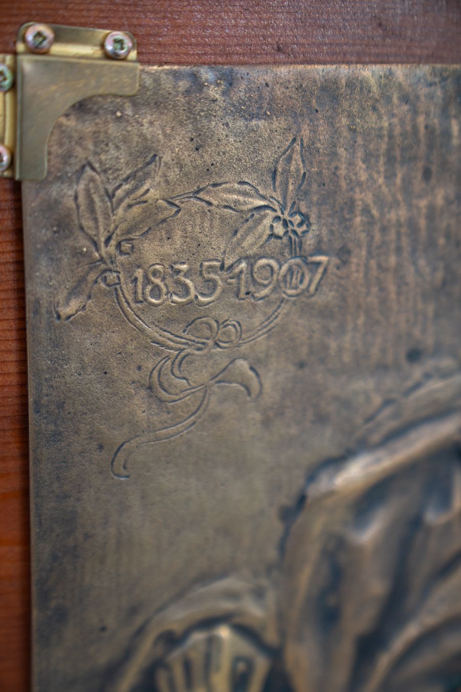 Bronze Cast In Bas Relief, Depicting Giosuè Carducci 1835 photo for sale