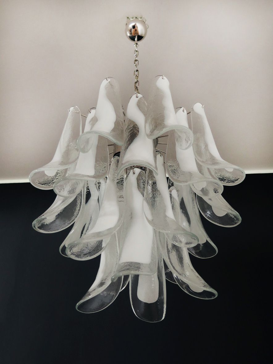 Italian Vintage Murano Chandelier   26 Glass Petals photo for sale