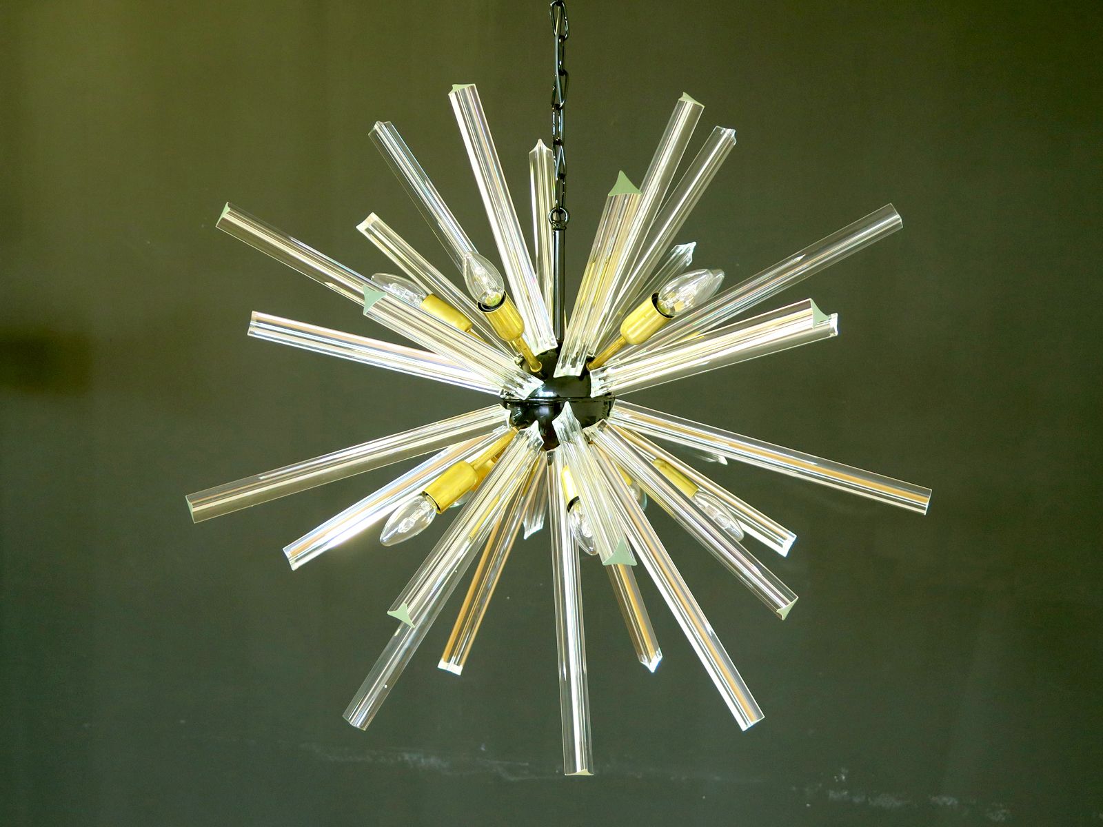 Crystal Prism Sputnik Chandeliers   30 Crystal Glass