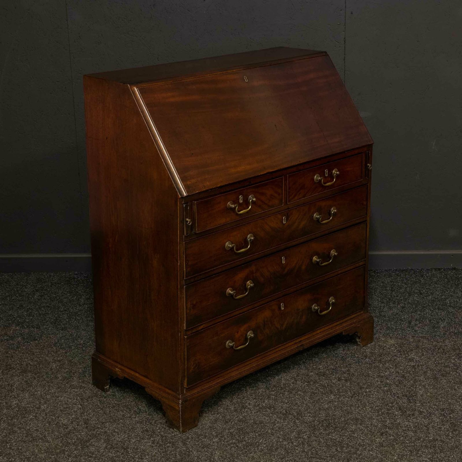 Georgian Mahogany Bureau photo for sale