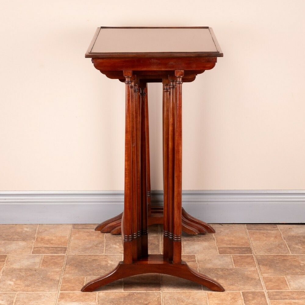 Good Quality Mahogany Quartetto Nest Of Tables photo vinterior