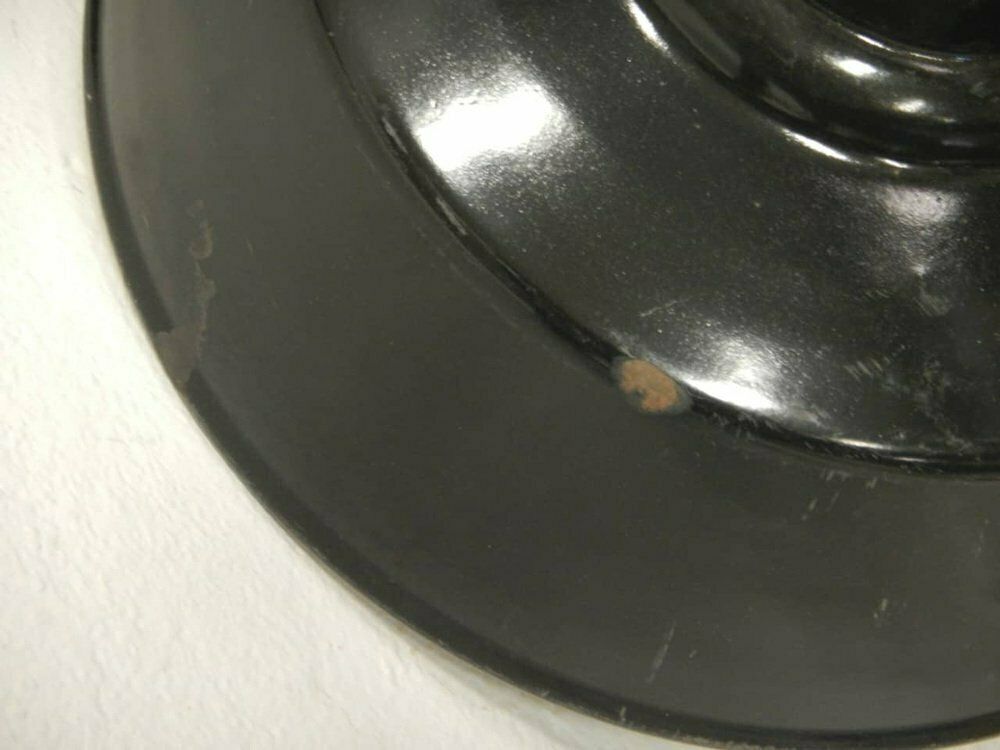 D40 Ceiling Lamp In Black Metal, 1950s photo vinterior