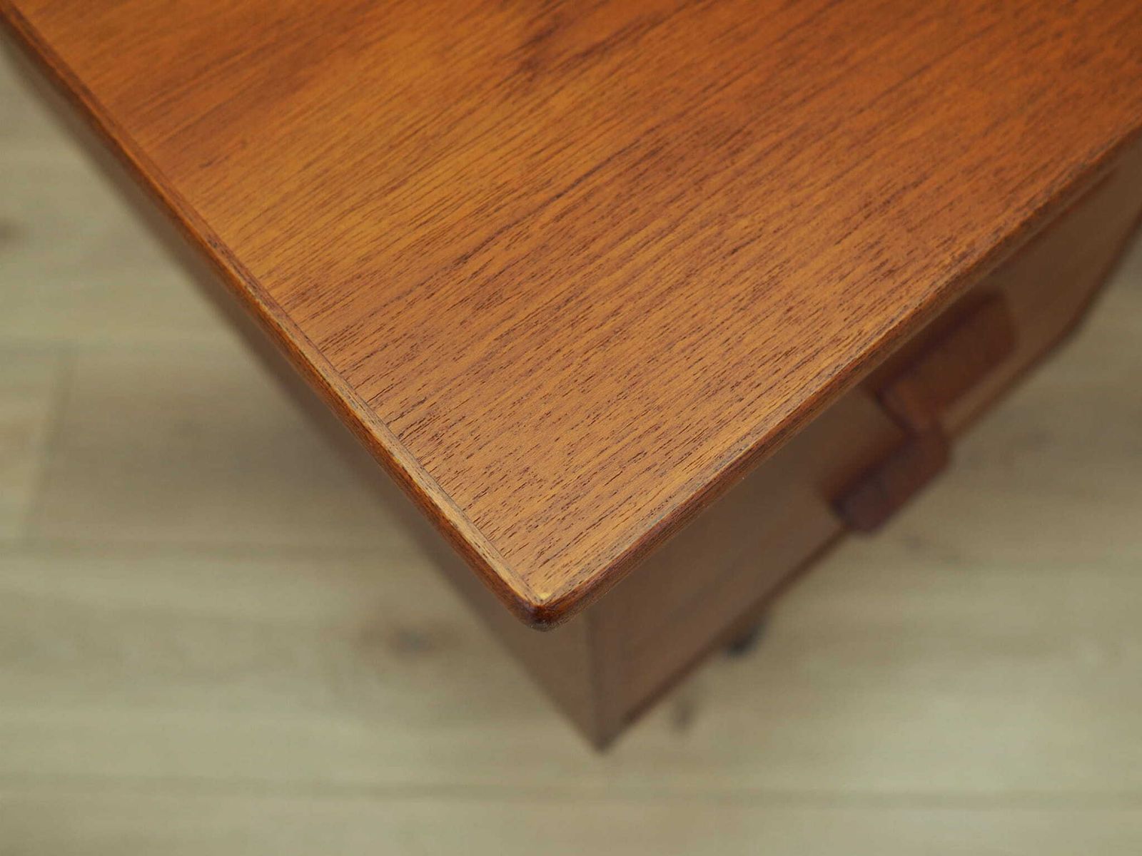 Teakhouten Bureau, Deens Design, Jaren 1970, Productie: Denemarken photo vintage