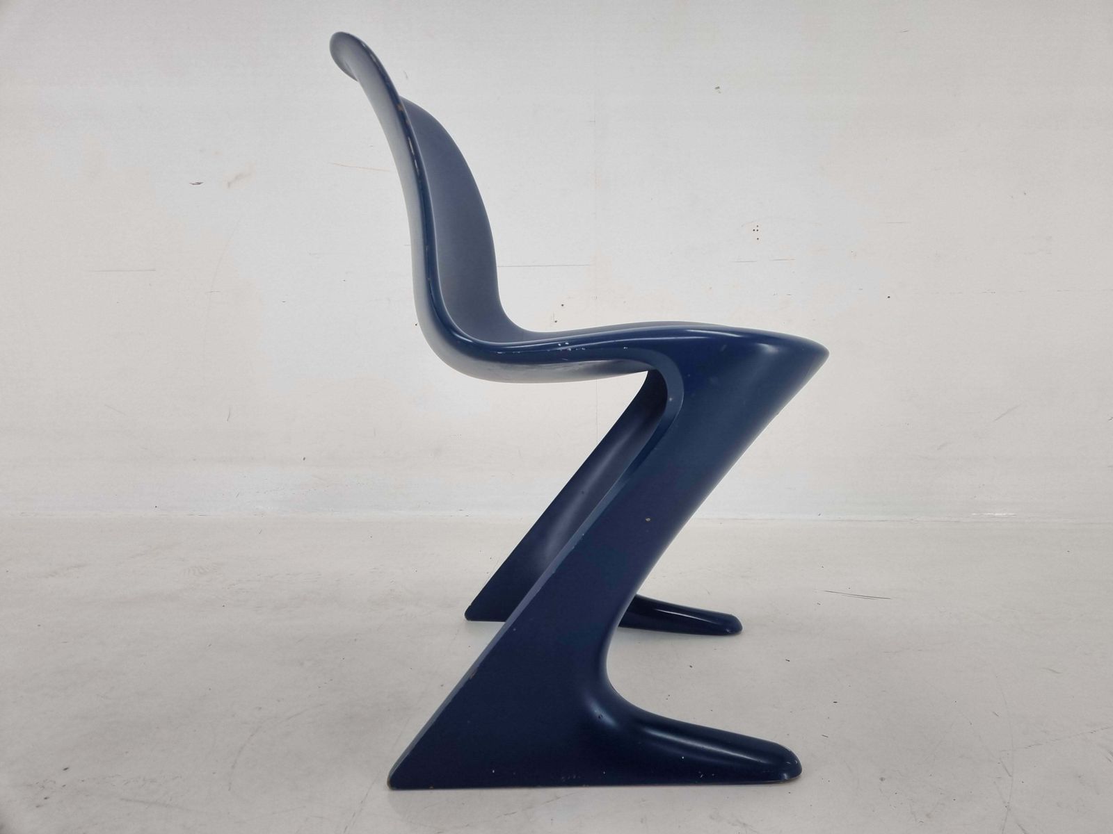 Midcentury Blue Kangaroo Chair Designed By Ernst Moeckl, Germany, 1960s photo buy