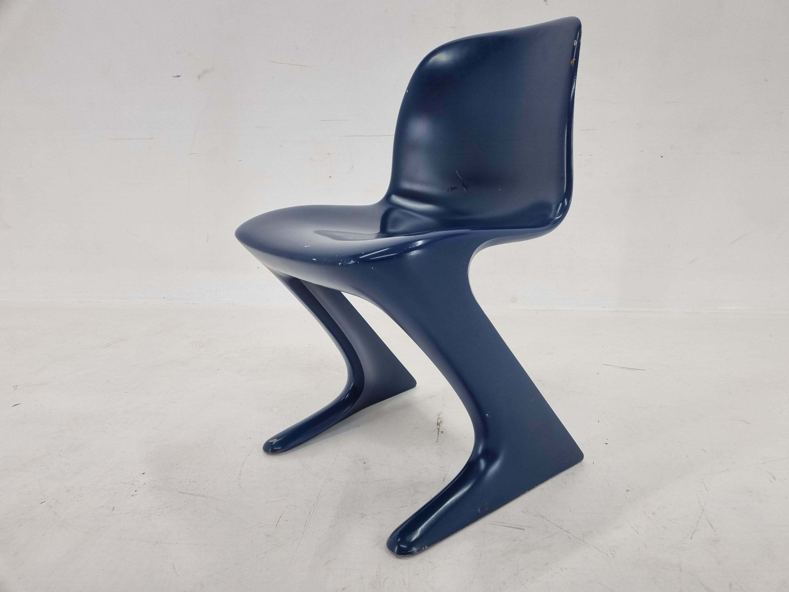 photo furniture Midcentury Blue Kangaroo Chair Designed By Ernst Moeckl, Germany, 1960s