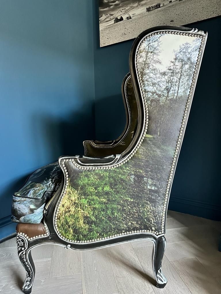 Beautiful Maurice Renoma Nature Wingback Chair photo vinterior