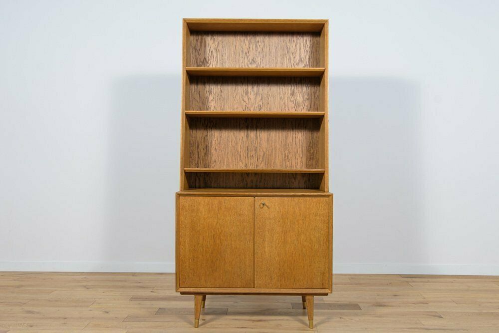 Mid Century Swedish Oak Shelf, 1970s photo furniture
