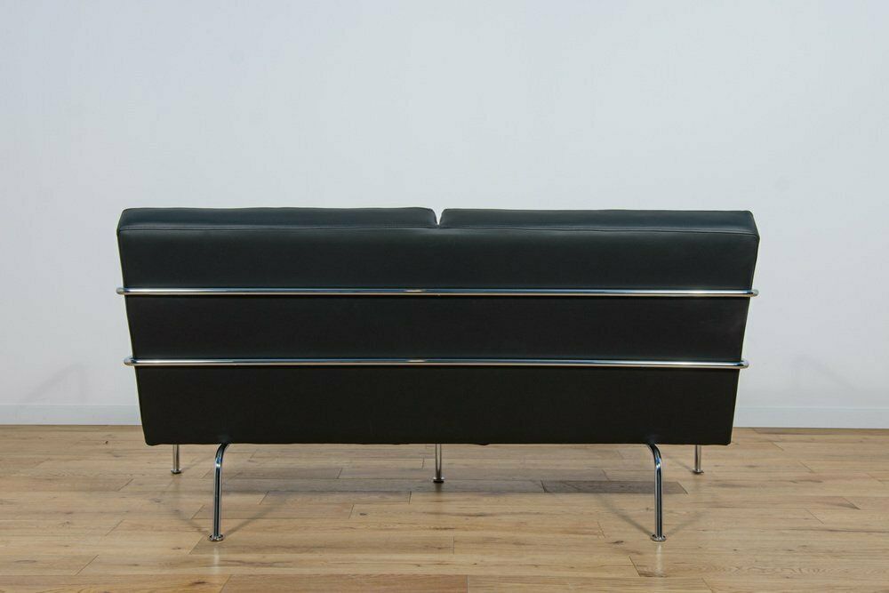 3762.0 Swedish Leather Sofa And Armchair By Gunilla Allard For Lammhults, 1990s, Set Of 2 photo