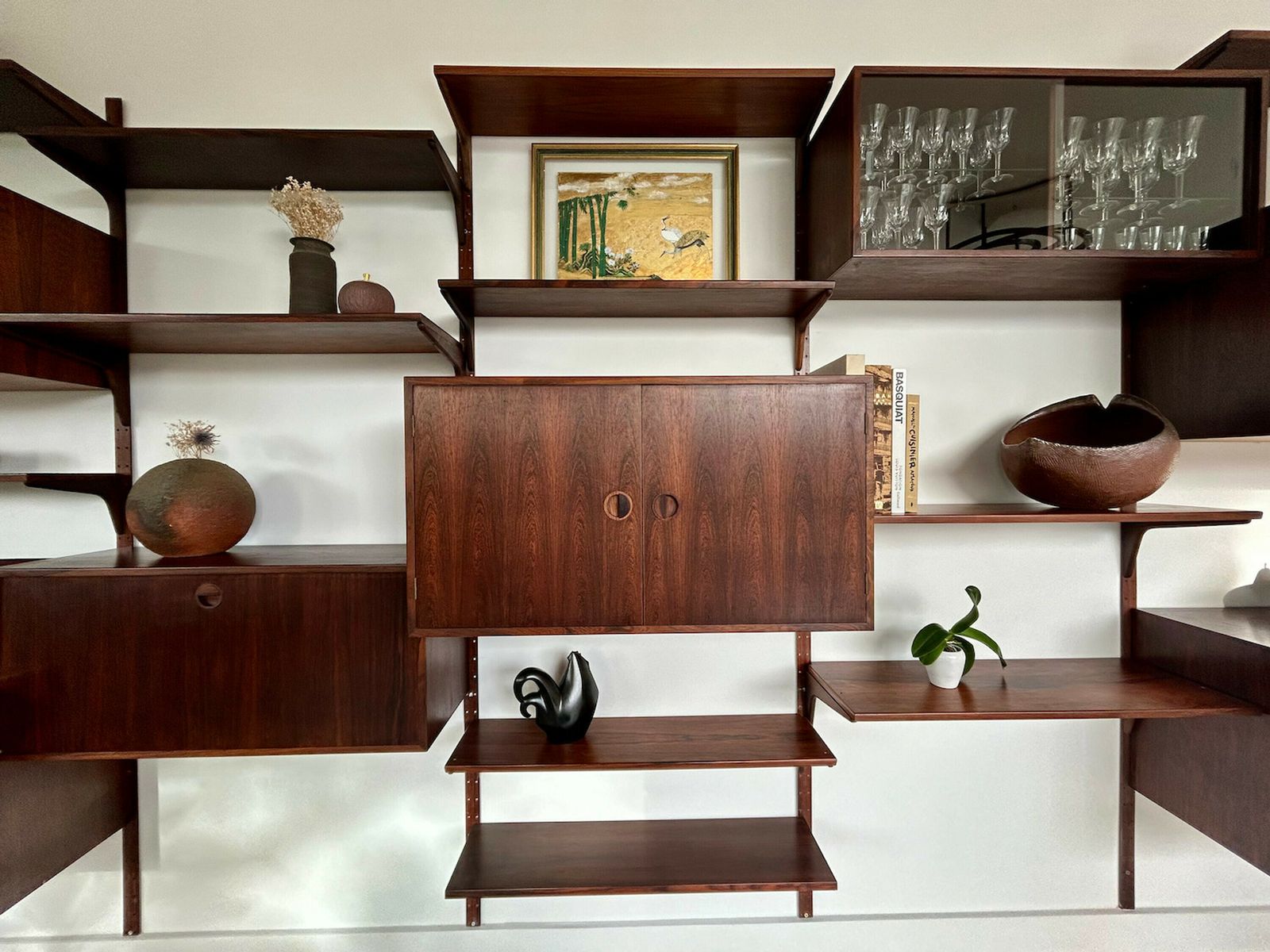 photo buy Hansen & Guldborg Møbler Wall Bookcase In Rosewood, Denmark 1960