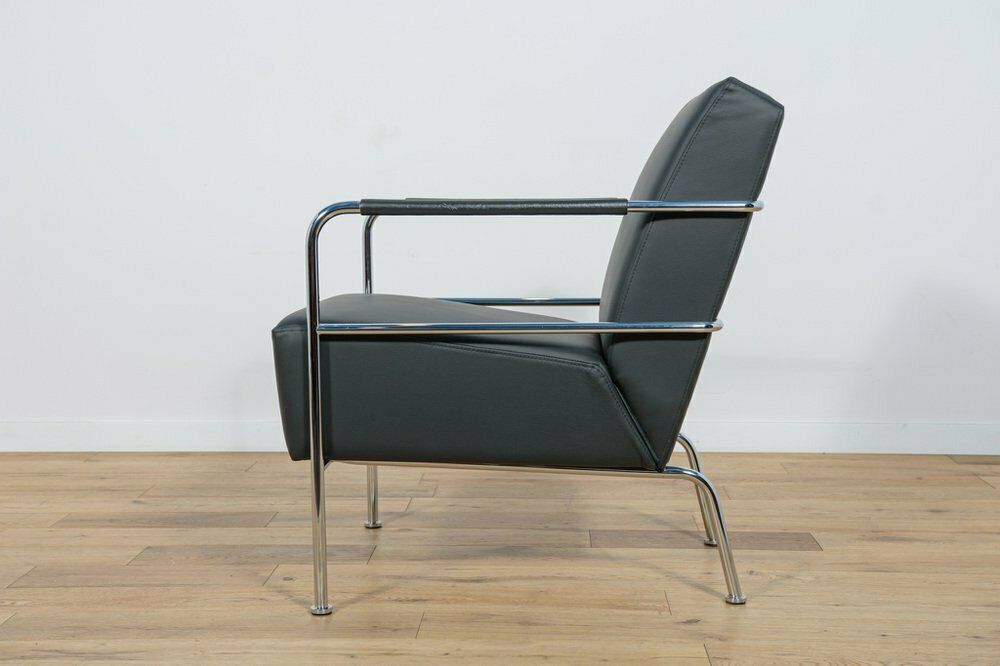 Swedish Leather Armchair By Gunilla Allard For Lammhults, 1990s photo vinterior