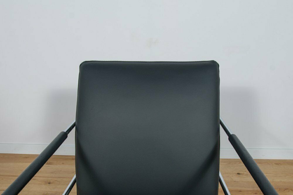 Swedish Leather Armchair By Gunilla Allard For Lammhults, 1990s photo vintage