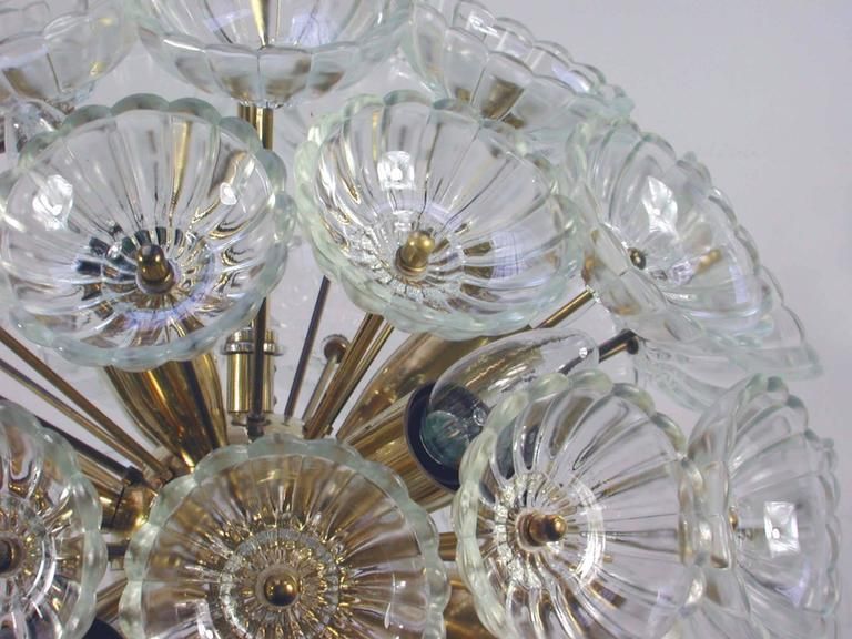 1960s German Sputnik Dandelion Twelve Light Chandelier photo for sale