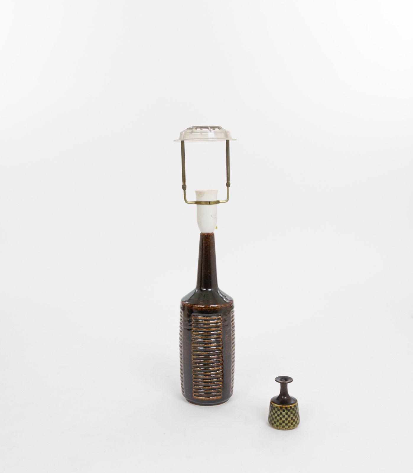 Dark Chocolate Brown Dl/30 Table Lamp By Linnemann Schmidt For Palshus, 1960s photo for sale