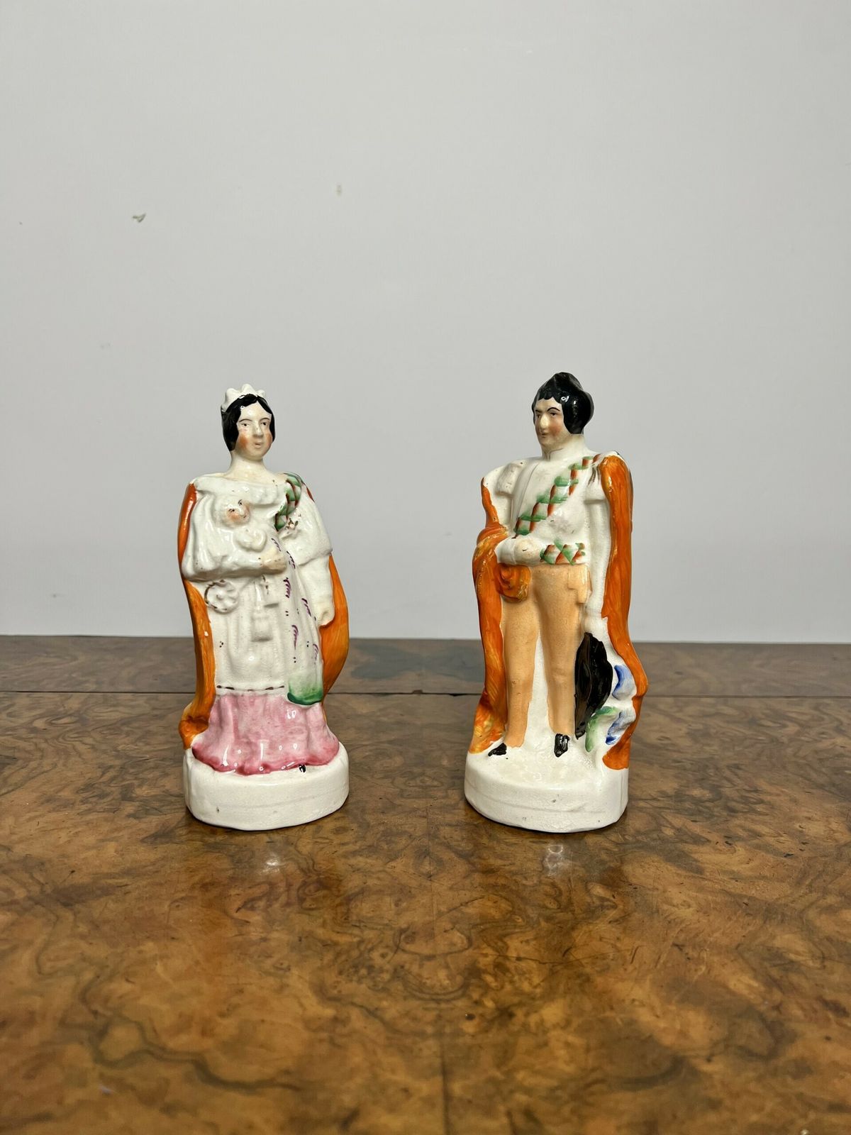 Pair Of Victorian Staffordshire Figures photo furniture