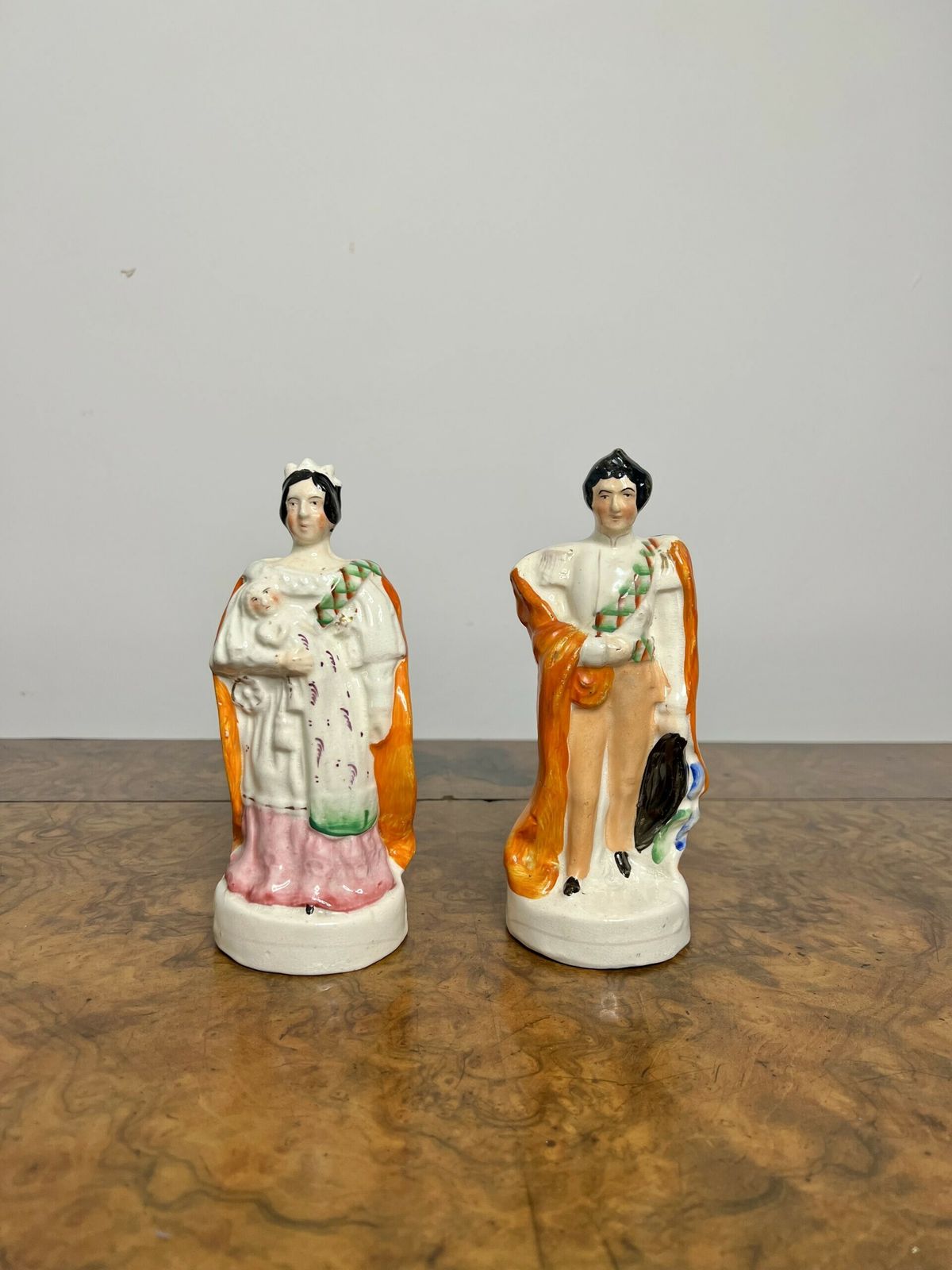 Pair Of Victorian Staffordshire Figures